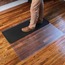ES Robbins Sit or Stand Mat for Carpet or Hard Floors, 45 x 53, Clear/Black Thumbnail 1
