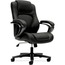 HON VL402 Series Executive High-Back Chair, Black Vinyl Thumbnail 1