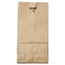General #4 Paper Grocery Bag, 30lb Kraft, Standard 5" x 3 1/3" x 9 3/4", 500/BD Thumbnail 1