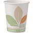 SOLO® Cup Company Bare PLA Paper Hot Cups, 10oz, White w/Leaf Design, 50/Bag, 20 Bags/Carton Thumbnail 1