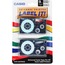 Casio Tape Cassettes for KL Label Makers, 9mm x 26ft, Black on Clear, 2/Pack Thumbnail 1