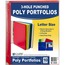 C-Line® Two-Pocket Heavyweight Poly Portfolio Folder, 3-Hole Punch, Letter, Asst, 10/PK Thumbnail 1