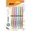 BIC Brite Liner Grip Pocket Highlighter, Assorted Ink Colors, Chisel Tip, Assorted Barrel Colors, 6/Pack Thumbnail 1
