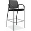 HON Ignition Cafe-Height 4-Leg Stool, Fixed Arms, Glides, 4-way Stretch Mesh Back, Black Thumbnail 1