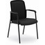 HON Basyx Instigate Mesh Back Stacking Multi-Purpose Chair, Fixed Arms, Black Thumbnail 1