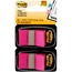 Post-it Flags Standard Page Flags, Bright Pink, 100 Count, 50 Flags Per Dispenser, 2 Dispensers/PK Thumbnail 1