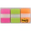 Post-it® Tabs, Durable Tabs, Write-on Tab, 1"x 1-1/2", Pink/Green/Orange, 36/PK Thumbnail 1