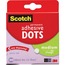 Scotch™ Adhesive Dots, 0.30" Width x 0.30" Length, Photo-safe, Permanent Adhesive, Dispenser Included, Clear, 300/BX Thumbnail 1