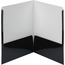 Smead High-Gloss Two-Pocket Folders, Letter, 8 1/2" x 11" Sheet Size, 2 Pockets, Black, 25/BX Thumbnail 1