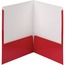 Smead High-Gloss Two-Pocket Folders, Letter, 8 1/2" x 11" Sheet Size, 2 Pockets, Red, 25/BX Thumbnail 1