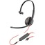 Plantronics® Blackwire C3215 Headset, USB Type C, Wired, Black Thumbnail 1