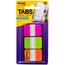 Post-it® Tabs, Durable Tabs, Semi-transparent Tabs, 1"x 1-1/2", Pink/Green/Orange, 66/PK Thumbnail 1