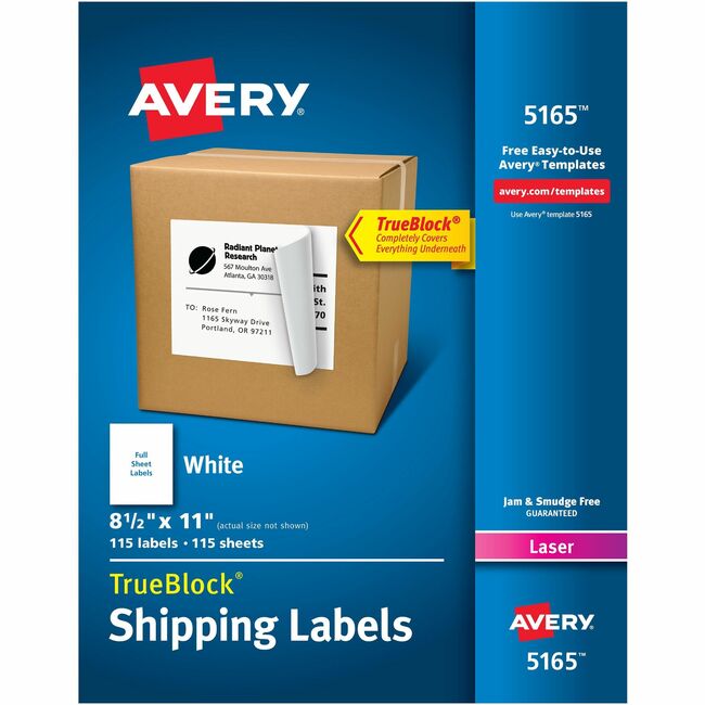 Avery® Shipping Labels with TrueBlock Technology