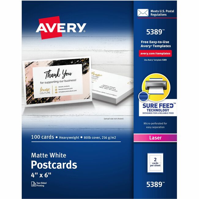 Avery® Laser Print Postcard
