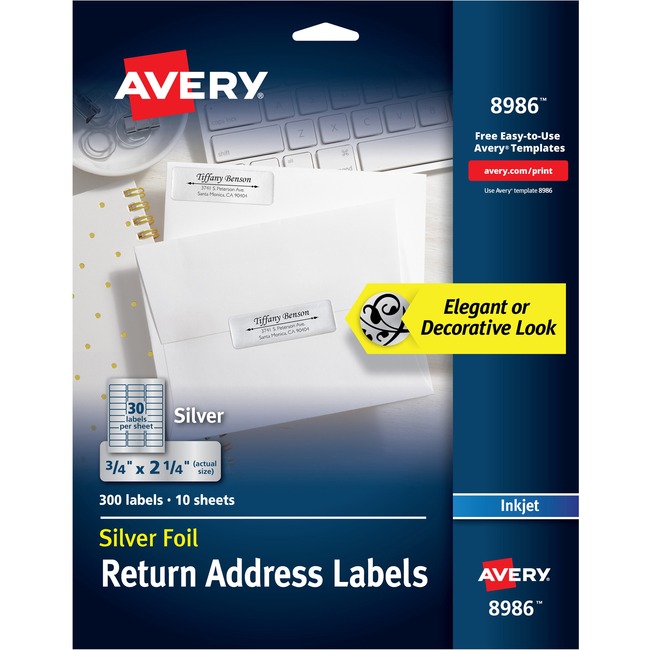Avery® Foil Return Address Labels
