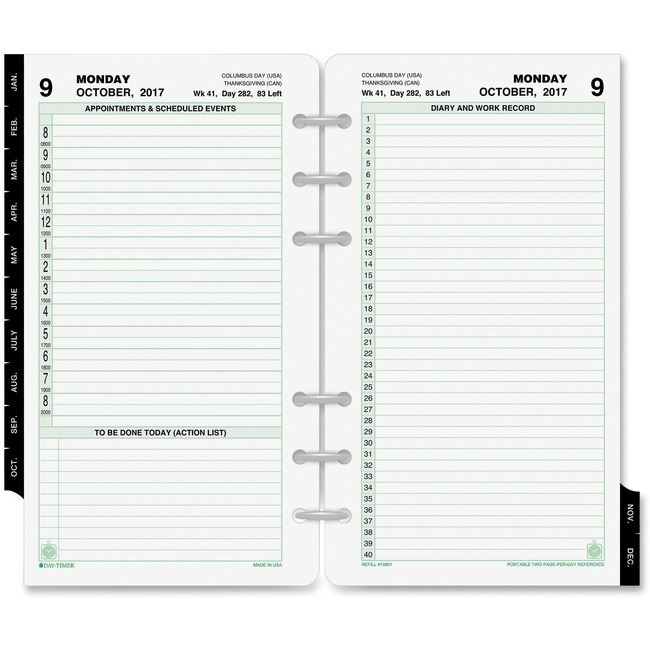Day-Timer Appointment 2PPD Reference Planner Refills