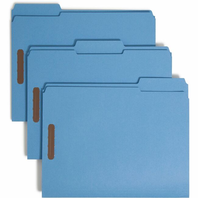 Smead Colored Fastener Folders with Reinforced Tabs