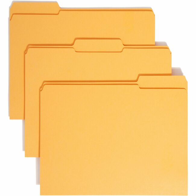 Smead Colored Folders with Reinforced Tab