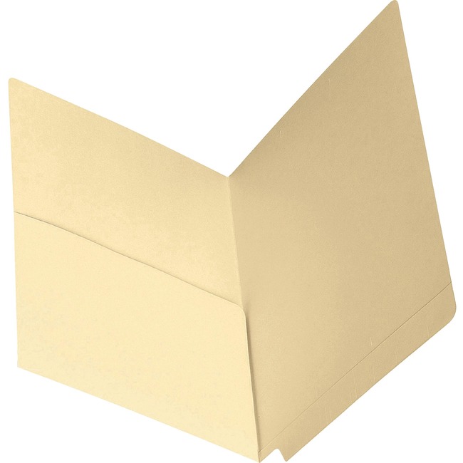 Smead End Tab Manila Pocket Folders with Shelf-Master® Reinforced Tab