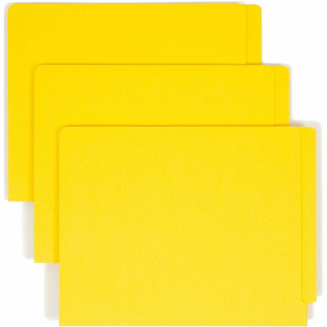 Smead End Tab Colored Fastener Folders with Shelf-Master® Reinforced Tab