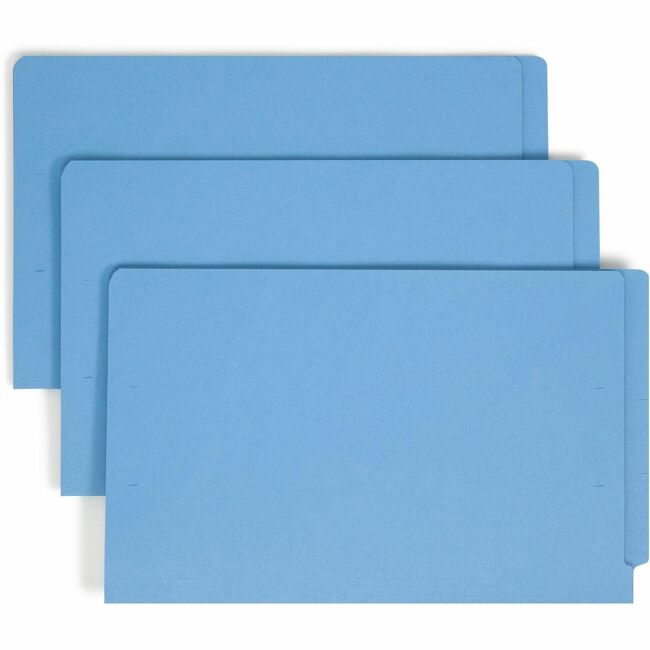 Smead End Tab Colored Fastener Folders with Shelf-Master® Reinforced Tab