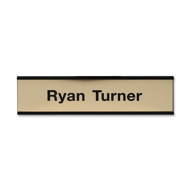 Xstamper Xecutives Black Aluminum Wall Signs