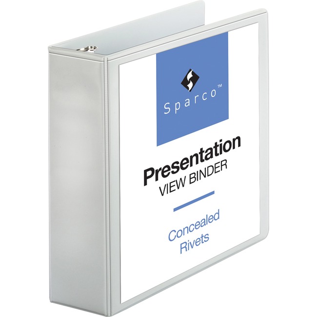 Sparco Standard Round Ring View Binders