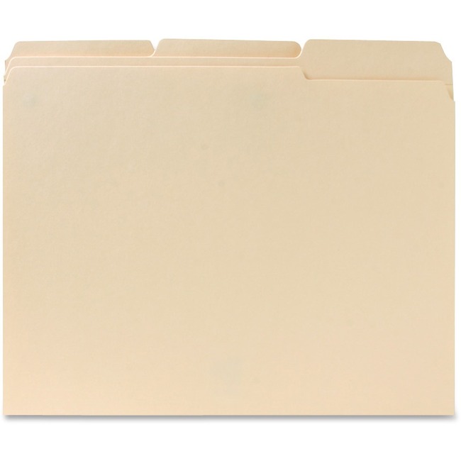 Sparco 2-ply 1/3-cut Tab Manila File Folders