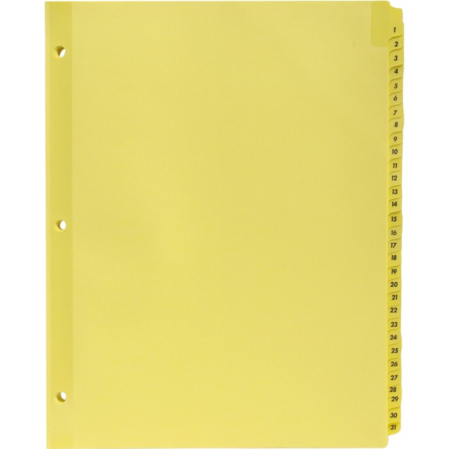 Sparco Numbered 1-31 Index Dividers