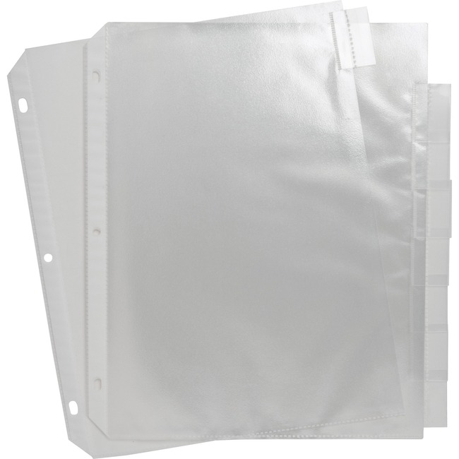 Sparco Top-Loading Sheet Protectors with Index Tabs