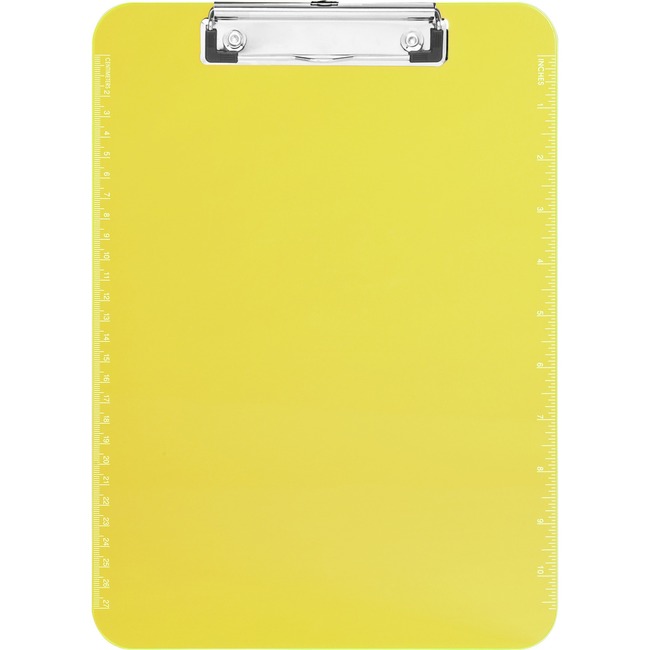 Sparco Transparent Plastic Clipboard with Flat Clip