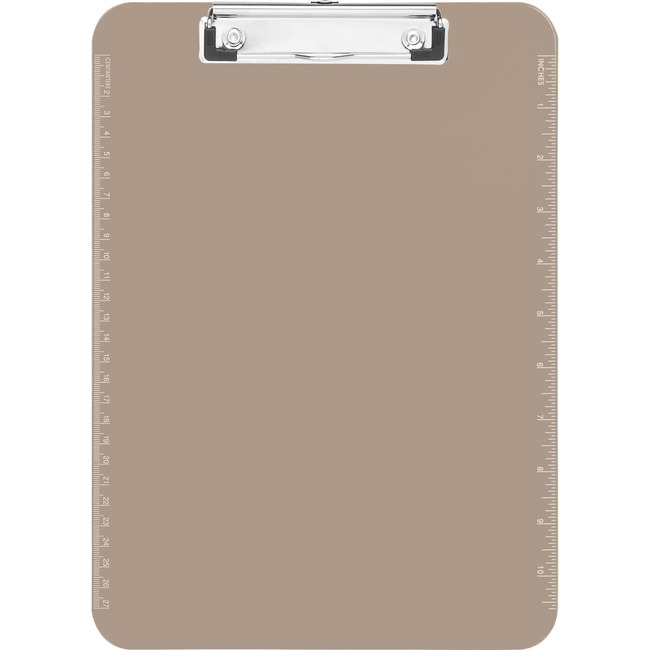 Sparco Transparent Plastic Clipboard with Flat Clip