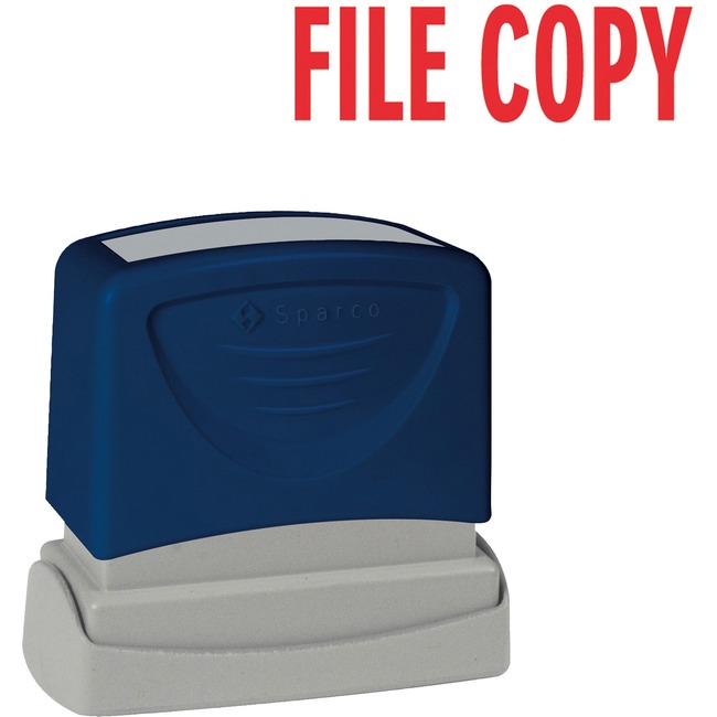 Sparco FILE COPY Red Title Stamp
