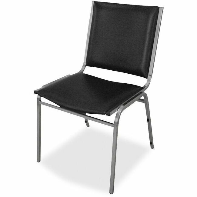 Lorell Padded Armless Stacking Chair