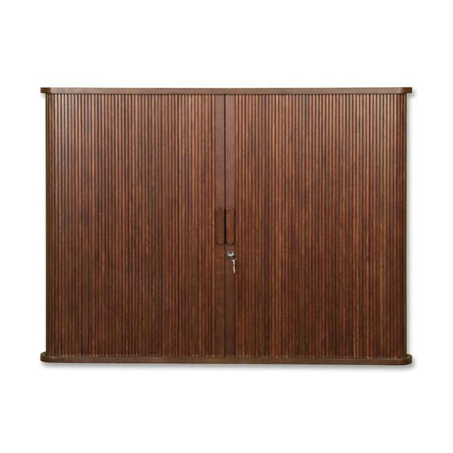 MooreCo Mahogany Tambour Door Conference Cabinet