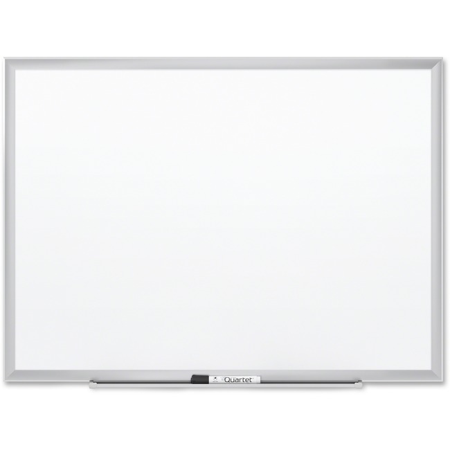 Quartet® Premium DuraMax® Porcelain Magnetic Whiteboard, 4' x 3', Silver Aluminum Frame