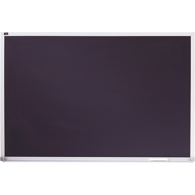 Quartet® Porcelain Black Chalkboard, Magnetic, 2' x 3', Aluminum Frame