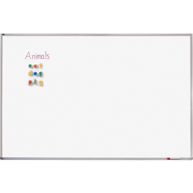 Quartet® Porcelain Whiteboard, 4' x 6', Magnetic, Aluminum Frame