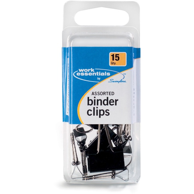 ACCO® Binder Clips, Assorted Sizes, 15/Pack