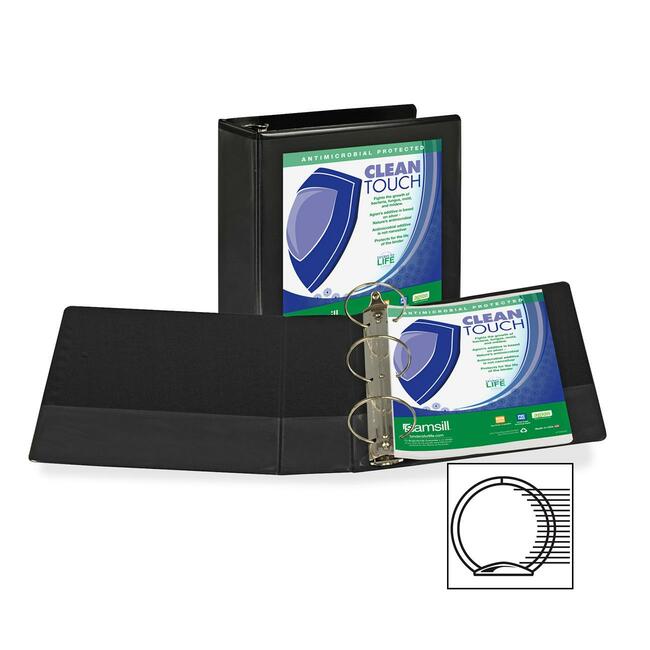 Samsill Antimicrobial Insertable Round Ring Binder