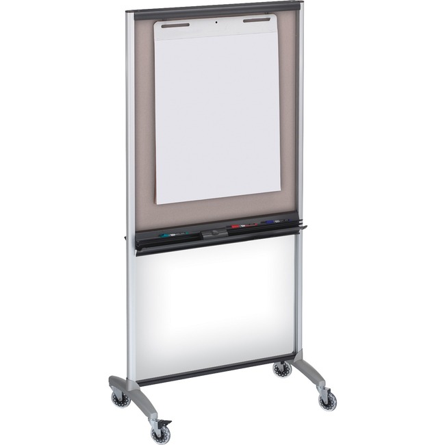 Quartet® 3-In-1 Total Erase®Easel, Whiteboard, Display, Room Divider, 33