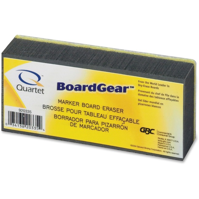 Quartet® Whiteboard Eraser, Soft Bristles, Washable, 5