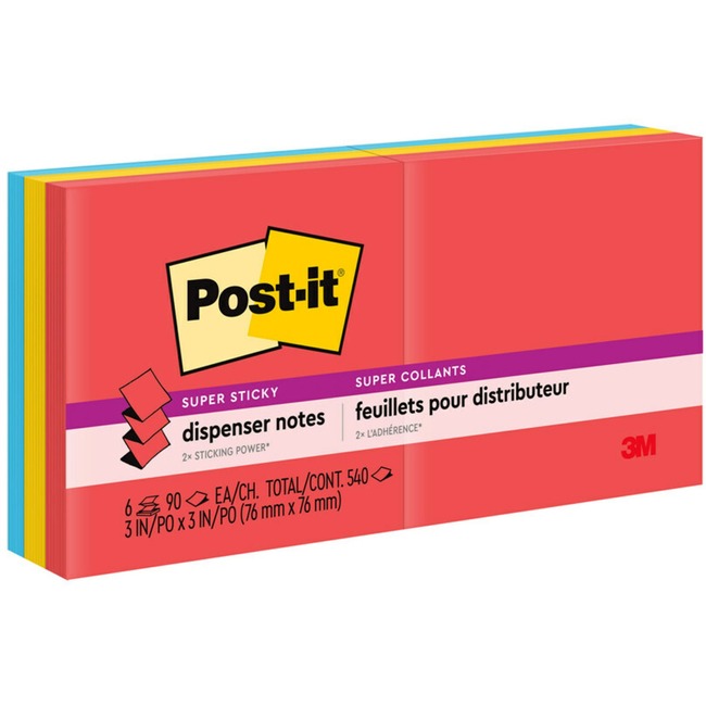 Post-it® Super Sticky Pop-up Notes, 3