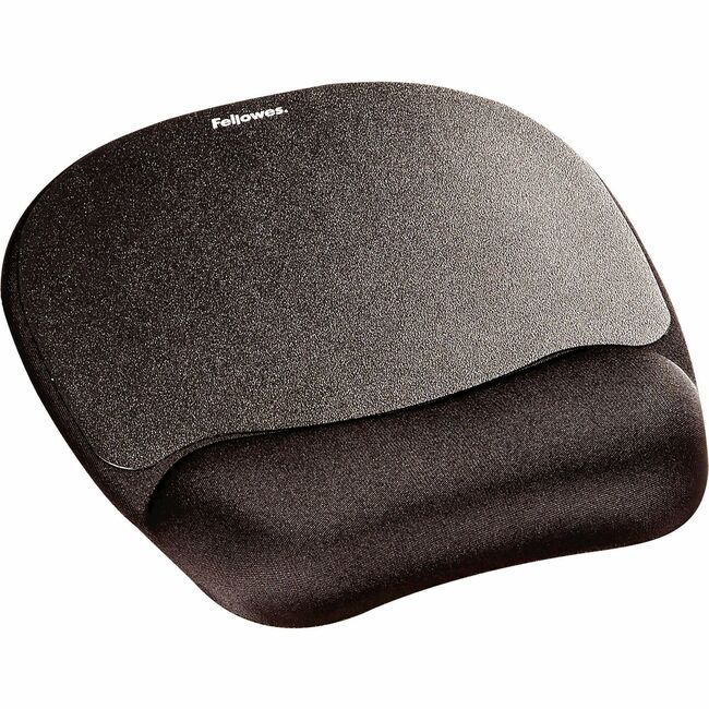 Fellowes Memory Foam Mouse Pad/Wrist Rest- Black