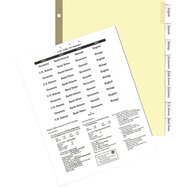 Kleer-Fax MAX-Tabs Insertable Clear Index Tabs