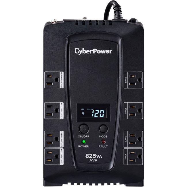 CyberPower Intelligent LCD CP825AVRLCD 825 VA Desktop UPS