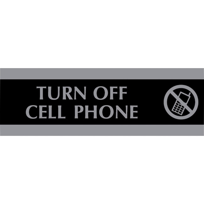 HeadLine Century Turn Off Cell Phone Sign