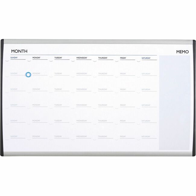 Quartet® Arc™ Cubicle Whiteboard Calendar