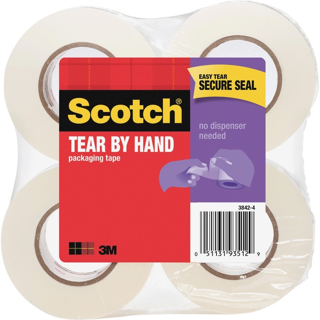 Scotch® Tear-By-Hand Mailing Packaging Tape 2