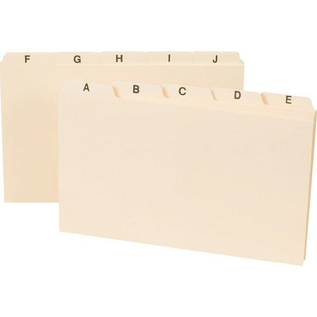 Smead Card Guides, Alphabetic Indexed Sets